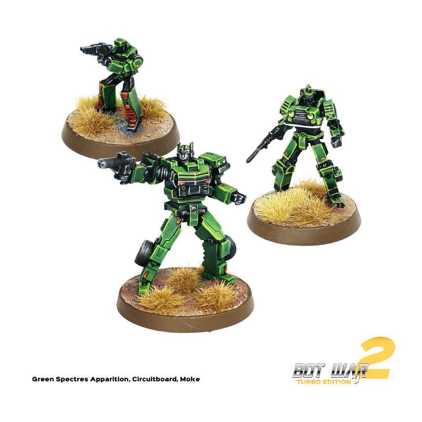 Green Spectres - Apparition, Circuitboard, Moke