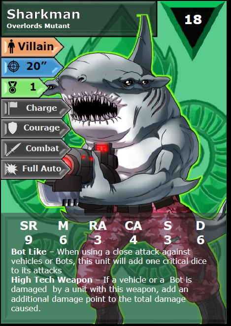 Green Tentacle Ninja Clan - ROTD Digital Stat Cards - Image 2