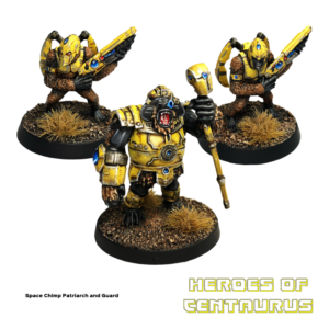 Tamarin/Space Chimp Patriarch with Royal Guards