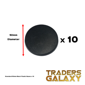 Bases - Black round 50mm