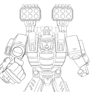 Alternative view of BotWar Colouring Book A4 - Digital Printable Download Only