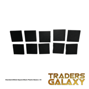 25mm Square Bases x 10