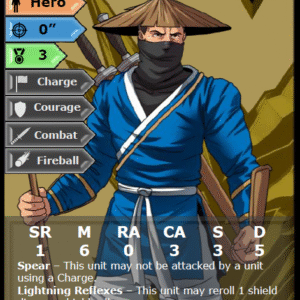 Alternative view of Kikuchiyo Firehand and the Green Ninja - Includes ROTD Digital Stat Cards