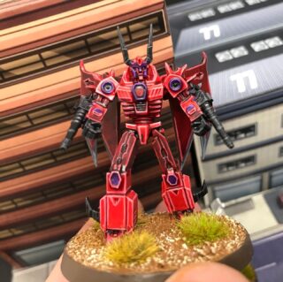 Deceiver - Redwarp. Like all Deceivers Redwarp is power hungry. He secretly loathes Destructor but as Destructor nears tyrant status he is too weak to challenge him or start his own kingdom. His code cruelly laughs at the humans primitive depictions of his kind and has taken a Bot form in mockery of them. Www.tradersgalaxy.com.au #tabletopwargaming #tabletopminiatures #wargameminiature #miniaturewargames #tabletopgames #tabletop #botwar #tradersgalaxy #wargameminiature #wargameminiatures #skirmishwargames #spacemarines40k #40k #warhammer40k #tabletopwargaming #tabletopwargames #tabletopminiatures #wargames #tabletopgaming #battletechminiatures #robotech